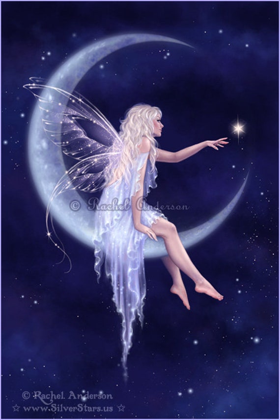 Moon Fairy Decorations Fantasy Art Princess Room Decor for Girls