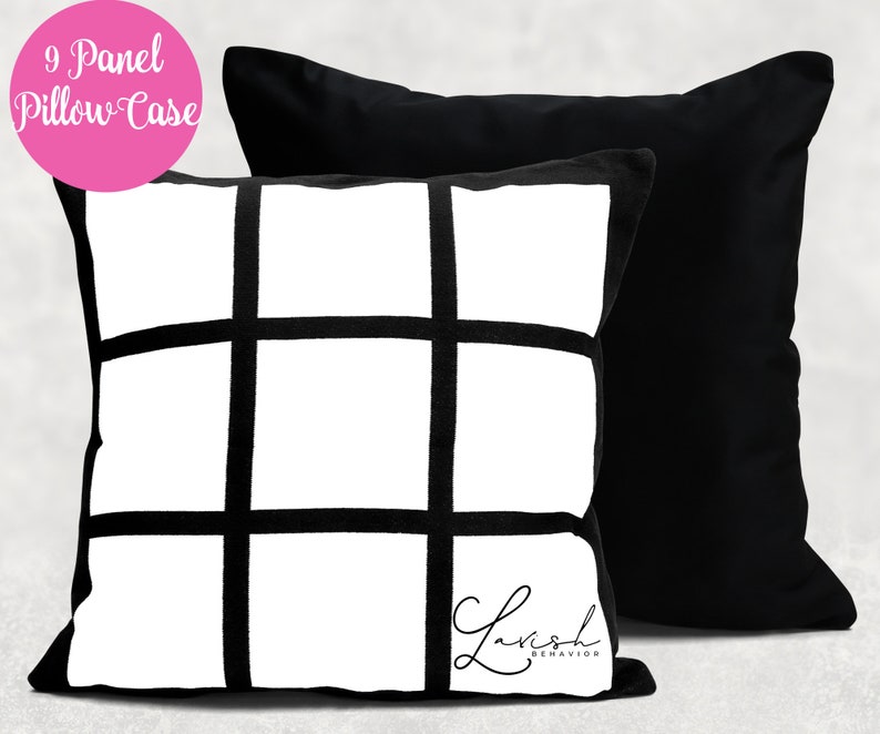 9 Panel Sublimation Pillow Case Blank Etsy