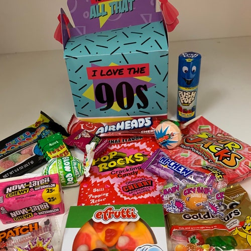 1990's Candy Filled Decade Gift Box Etsy