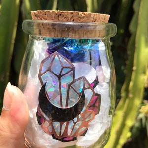 Moon water Jar + Mystery Crystal set