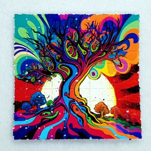 Sunrise Blotter Art blotter art - impressão de arte psicodélica com 100 abas