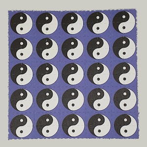 Yin Yang Blue Blotter Art - Mini hoja de 100 pestañas