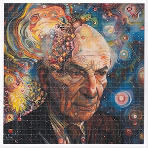 Pôster com estampa de arte psicodélica Brain Blotter de Hofmann