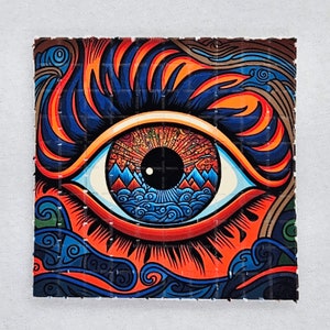 Acid Eye Blotter Art  - 100 tab sheet psychedelic acid art print