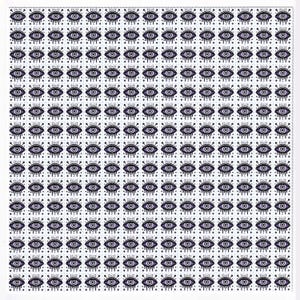 Purple Eyes Blotter Art Acid Art Sheet Poster Print