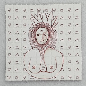 Voodoo Lady Blotter Art 100 tab acid art sheet psychedelic art print