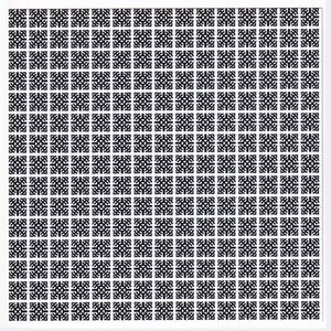 Pôster de folha de arte ácida com arte de mata-borrão em quadrados