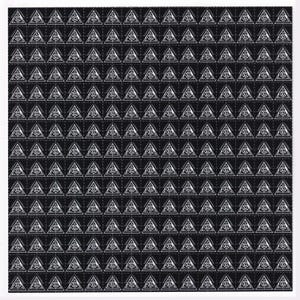 Pyramids Blotter Art Acid Art Sheet Poster Print