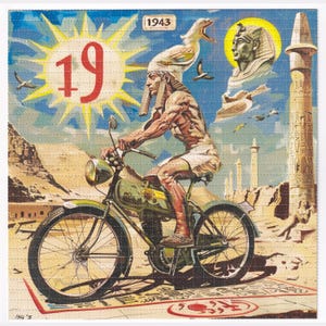 Egypt 43 Blotter Art Acid Art Sheet Poster Print