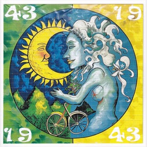 Cartaz de folha de arte ácida com arte de viagem da natureza