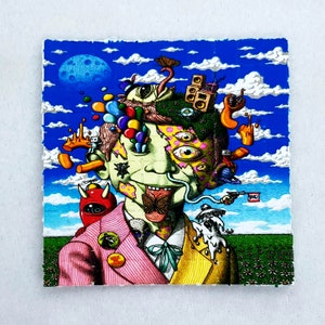 Alfred Newman Blotter Art - impressão de arte psicodélica com 100 abas