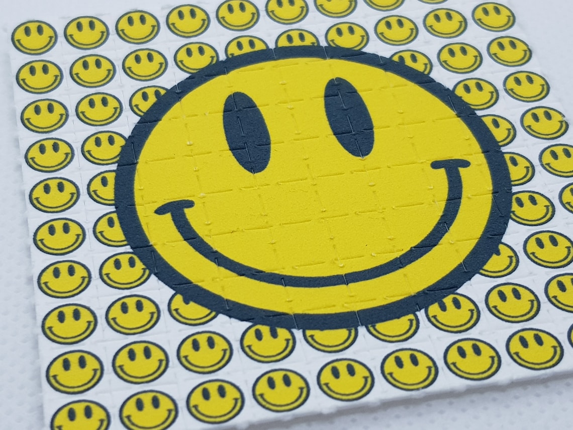 Blotter Art Smiley Face 90's 100 Tab Acid Art Sheet Etsy