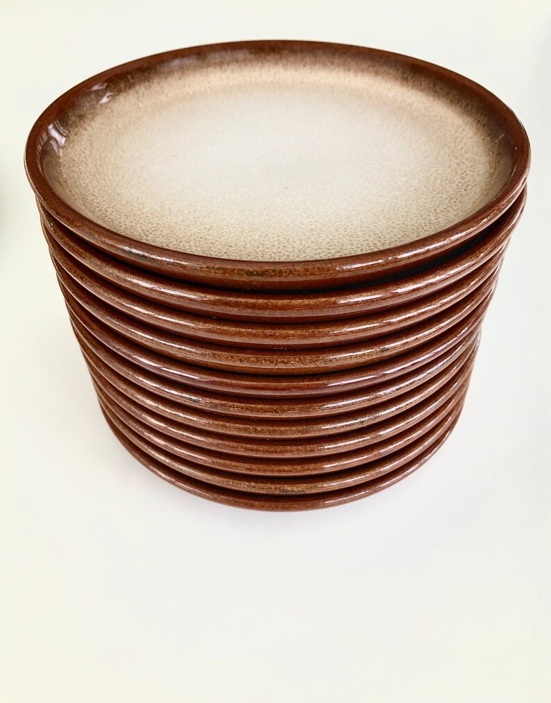 Vintage 12 Pcs. Cake Plates From Gerzit Staffel Keramik West Germany Etsy