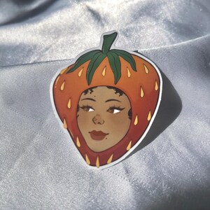 Strawberry Girl Stickers