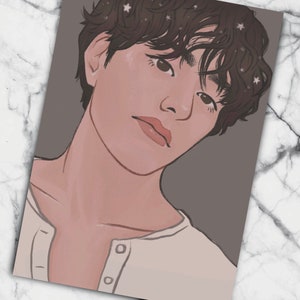 BTS Selfie V Cozy Taehyung Print