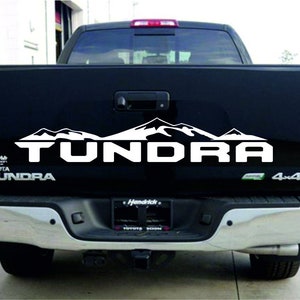 TOYOTA TUNDRA - 1pcs Tailgate Stripe tailgate Decal graphics vinyl sticker logo