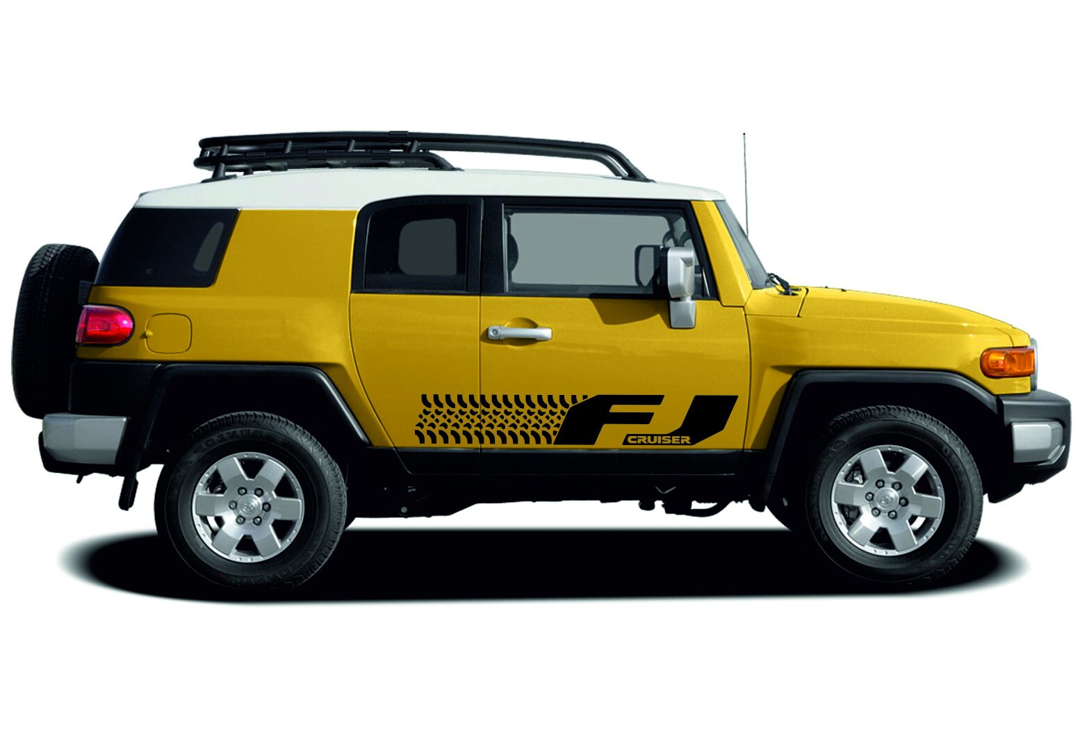 Toyota FJ Cruiser 2pcs Side Stripe Body Decal Vinyl Graphics Sticker