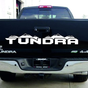 TOYOTA TUNDRA - 1pcs Tailgate Stripe tailgate Decal graphics vinyl sticker logo