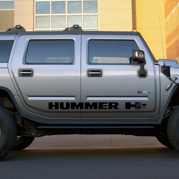 HUMMER H2 - 2pcs side Stripe body decal vinyl graphics sticker logo high quality !