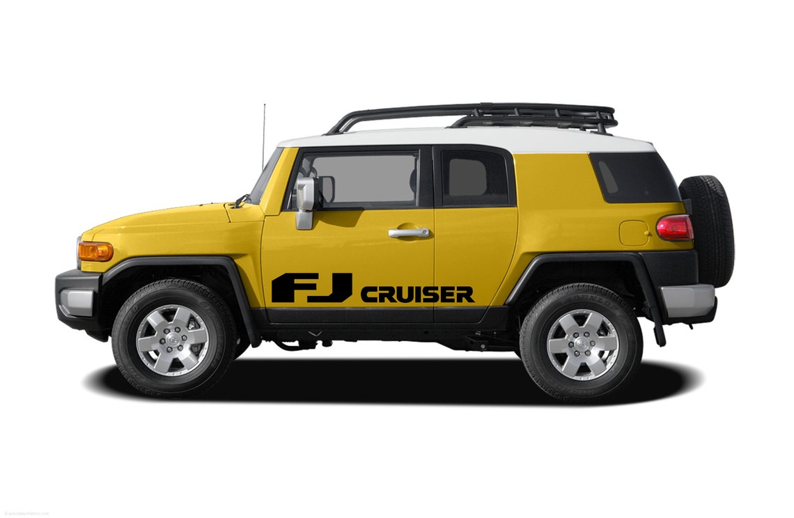 Toyota FJ Cruiser 2pcs Side Stripe Body Decal Vinyl Graphics Sticker