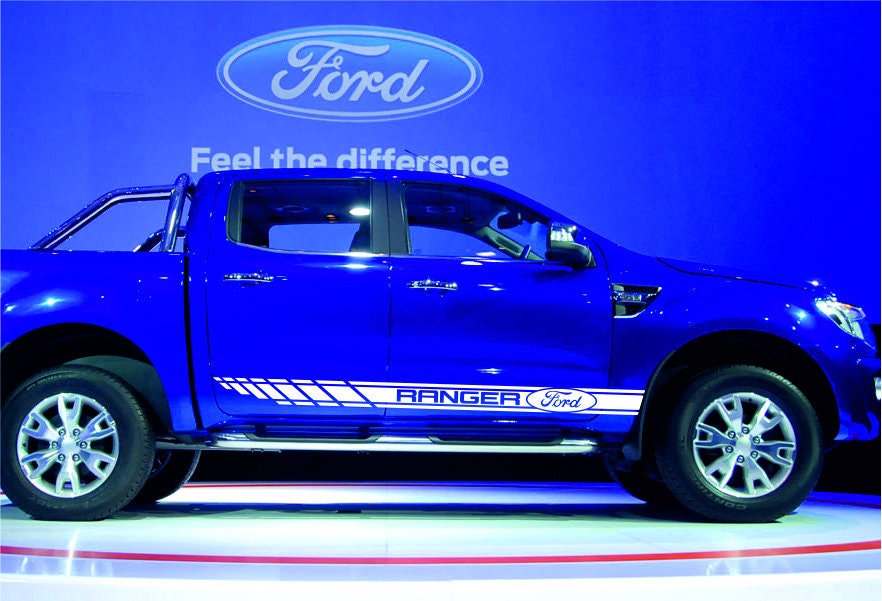Ford RANGER 2pcs zijkant Stripe lichaam decal vinyl graphics sticker logo van hoge kwaliteit
