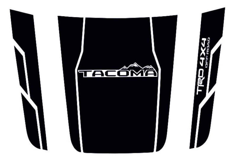 Toyota 3pcs Hood Stripe Hood Decal Graphics Vinyl Etsy