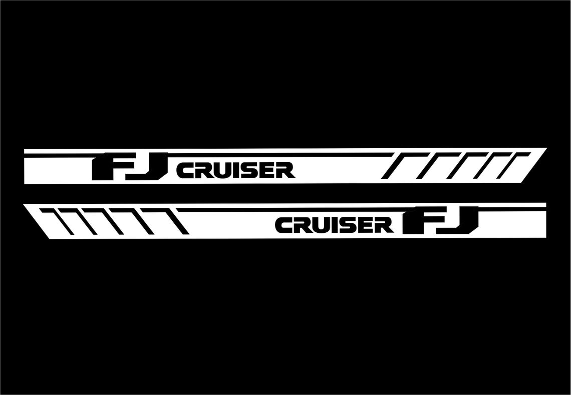 Toyota FJ Cruiser 2pcs Side Stripe Body Decal Vinyl Graphics Etsy