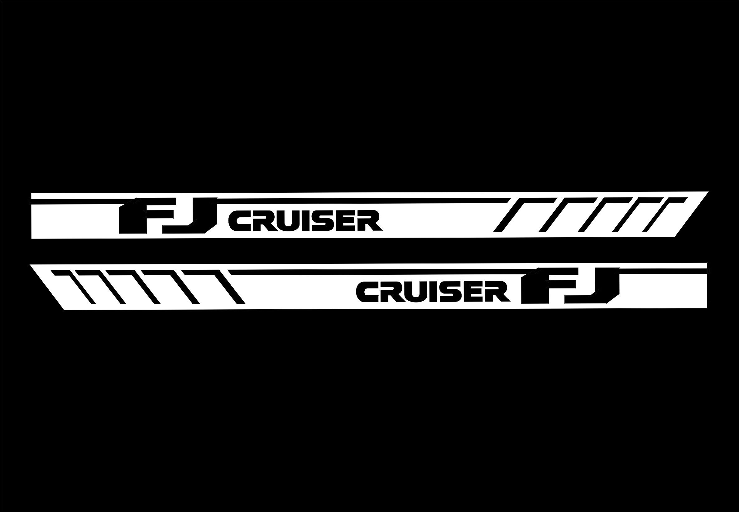 Toyota FJ Cruiser 2pcs Side Stripe Body Decal Vinyl Graphics Sticker