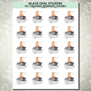 Pet Groomer Gnome Reminder Stickers | Journals | Planners |  Scrapbooking | Craft |Card Making | Kids