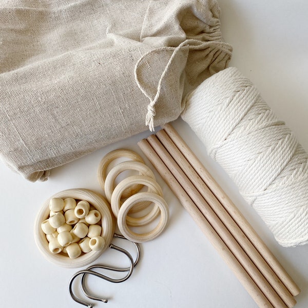 DIY Macrame Kit 1 | DIY 100M 3mm Cotton rope| Wall Hanging| Christmas Gift| Plant Hangers| Holiday Gift