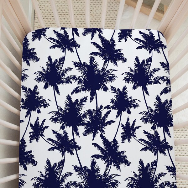 Palm Tree Crib Sheet Etsy