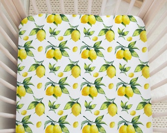 lemon crib bedding