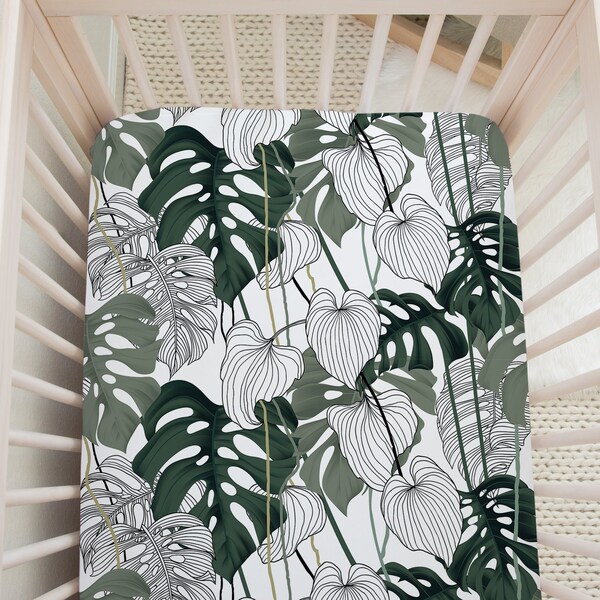 Palm Tree Crib Sheet Etsy