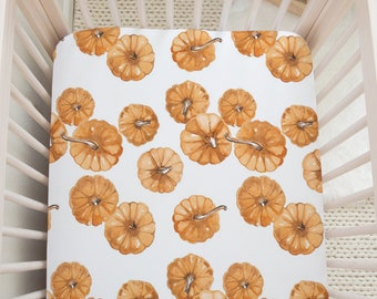 pumpkin crib sheets