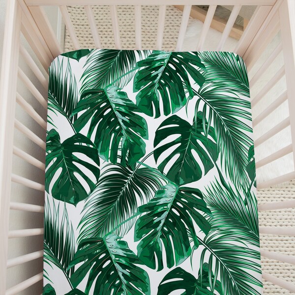 Palm Tree Crib Sheet Etsy