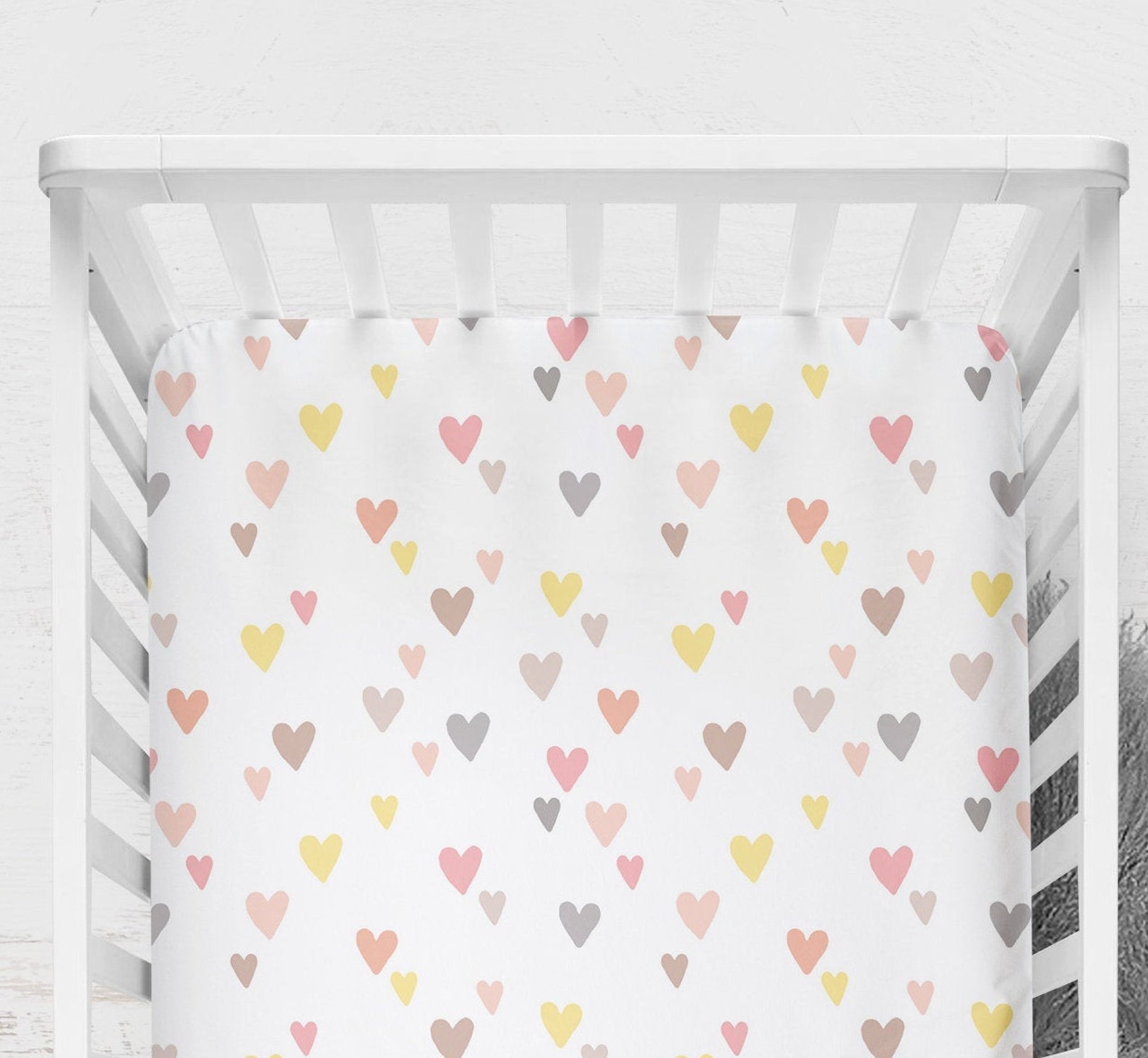 Rainbow Crib Sheet Boho Rainbow Baby Bedding Set Girl Crib Etsy