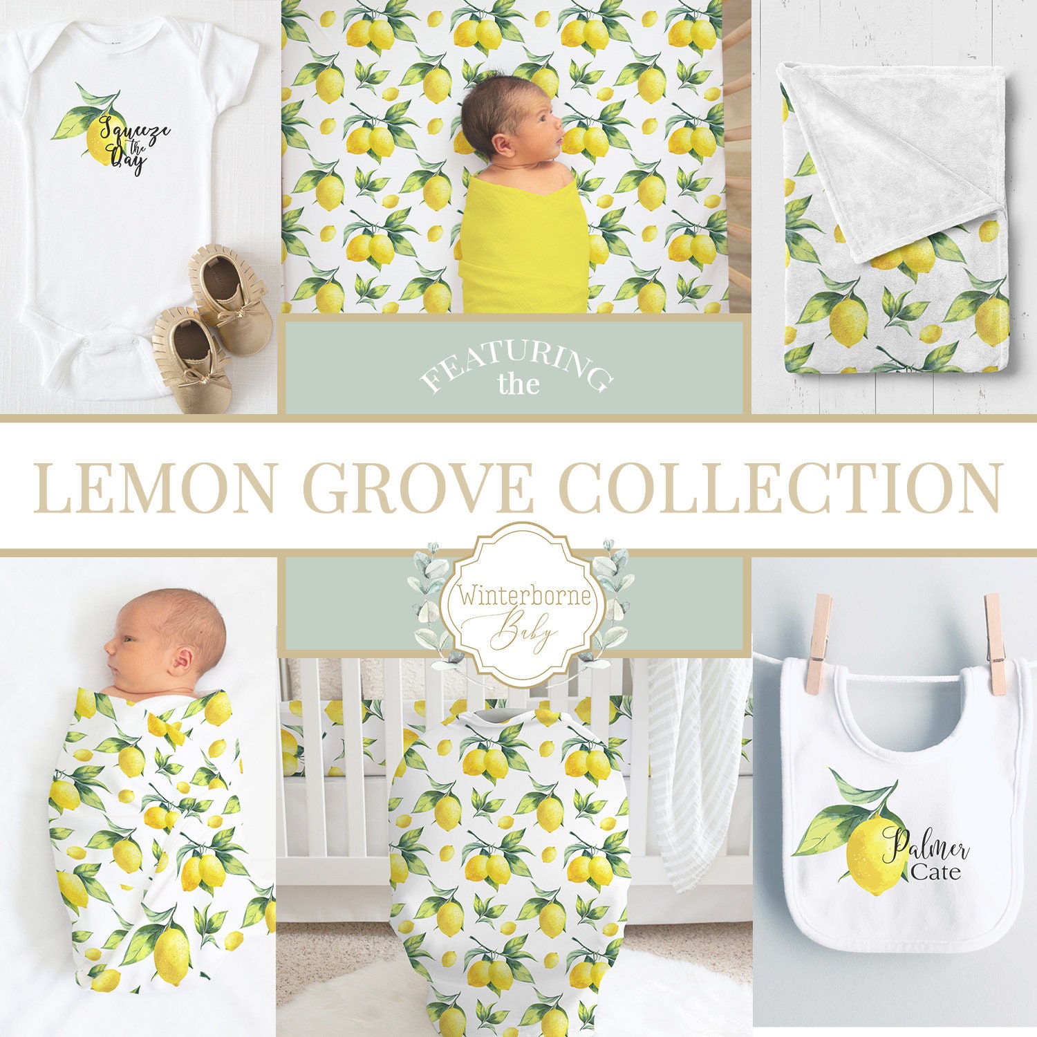Lemon cot clearance bedding