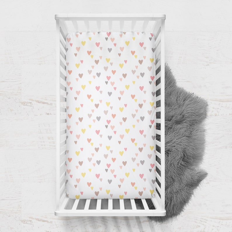 Rainbow Crib Sheet Boho Rainbow Baby Bedding Set Girl Crib Etsy