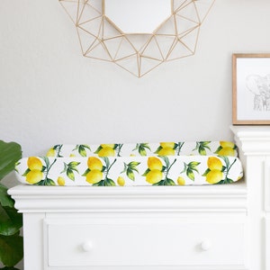 lemon nursery bedding