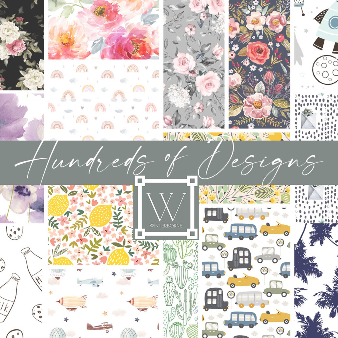 Black and White Floral Crib Sheet Girls Baby Bedding Set Blush Etsy