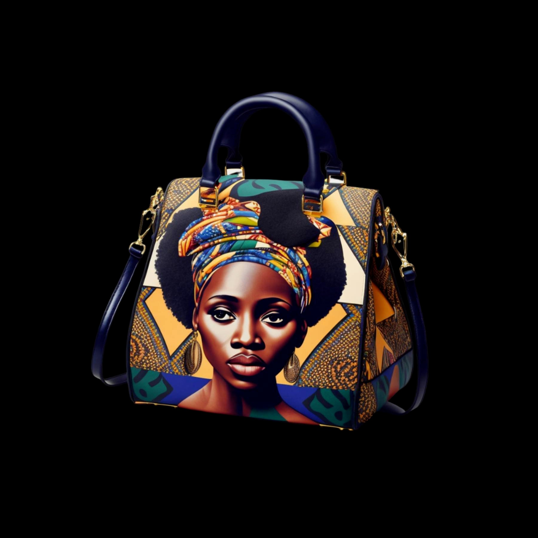 African Print Purses Clipart, Black History Month Images, African