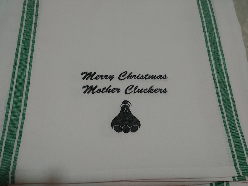 Mother Cluckers Dish Towel Pair of Towels Sassy Kitchen Towel Kitchen Towel Set Dish Towel Humorous Dish Towels Funny Kitchen Towel