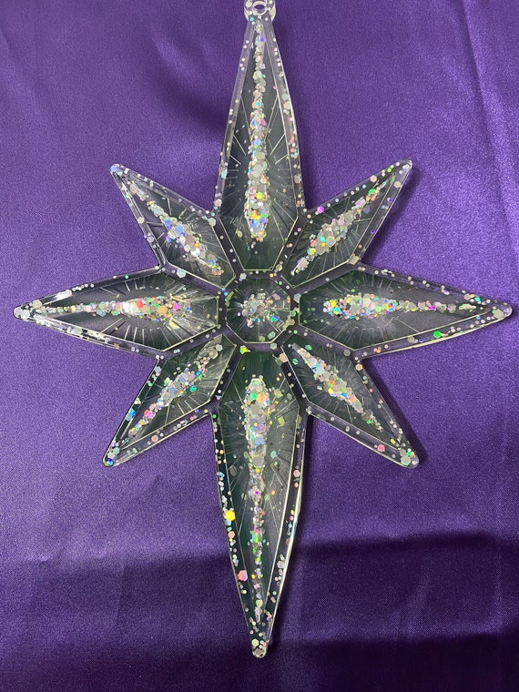 North Star Christmas Tree Ornament | Etsy