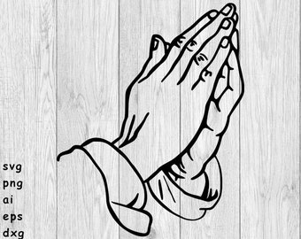Download Praying Hands Svg Etsy