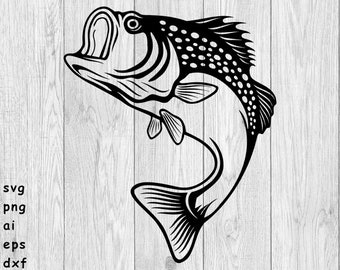 Download Large Mouth Bass Svg Etsy