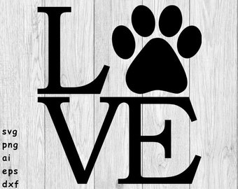 Free Free Love Paw Print Svg Free SVG PNG EPS DXF File