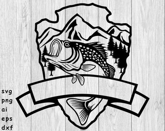 Download Fishing Logo Svg Etsy
