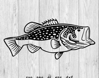 Download Large Mouth Bass Svg Etsy