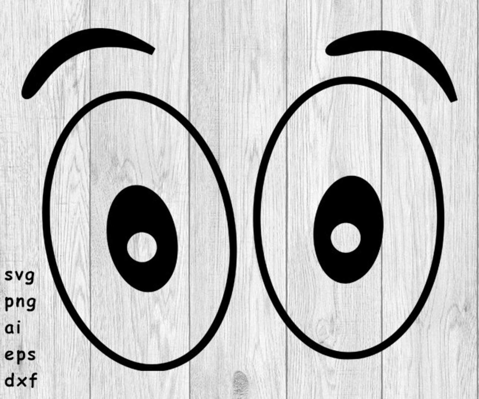 Silly Eyes svg png ai eps dxf DIGITAL files for Cricut | Etsy