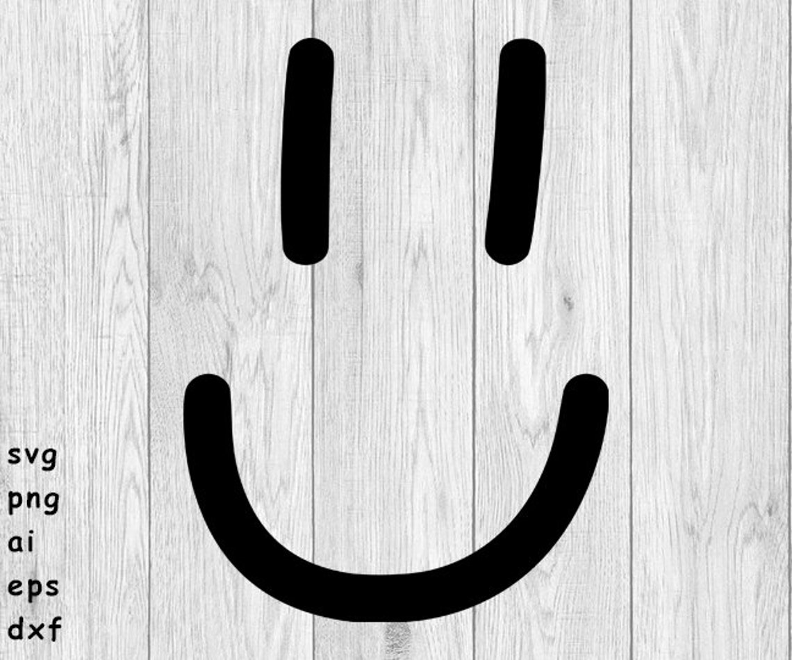 Smiley Face Happy Face svg png ai eps dxf DIGITAL FILES Etsy